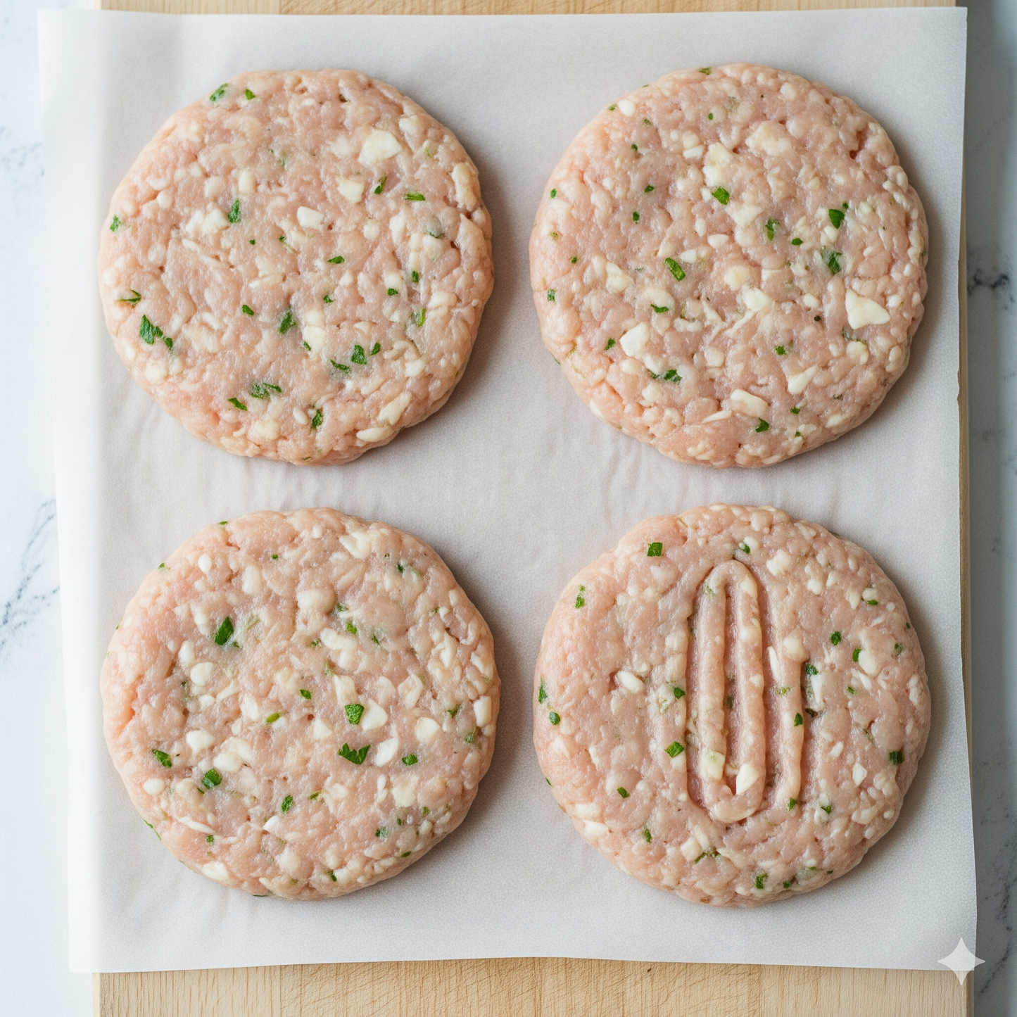 Uncooked Chicken Patties