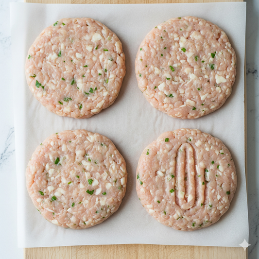 Uncooked Chicken Patties